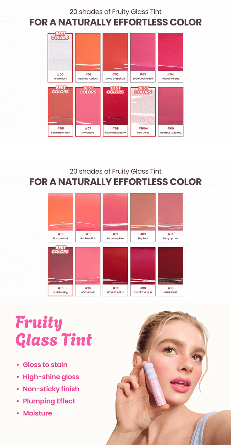 [18colors] COLORGRAM Fruity Glass Tint 0.1 oz.(3g)  detail 2