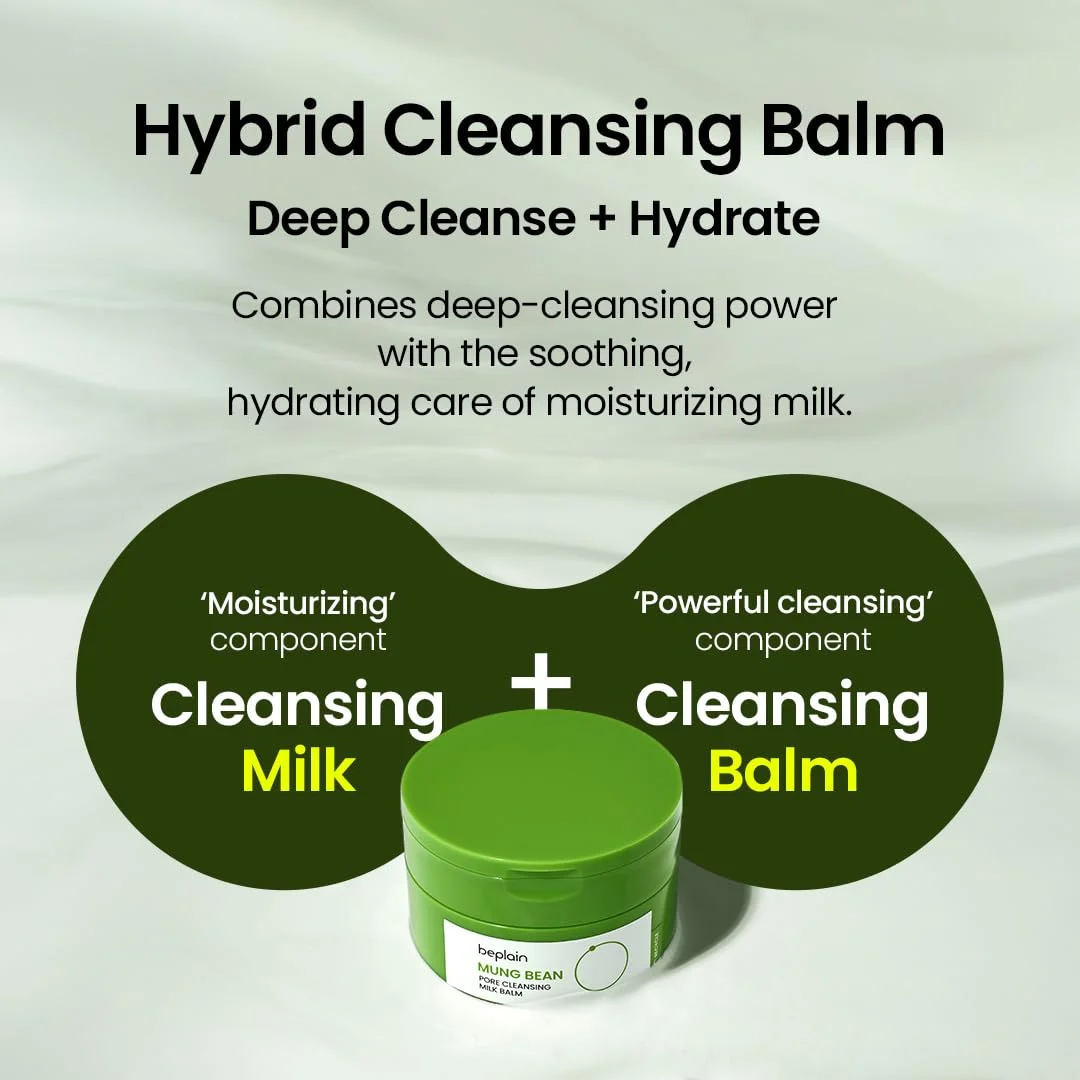 beplain Mung Bean Pore Cleansing Milk Balm 3.38 fl. oz.(100ml) detail 1