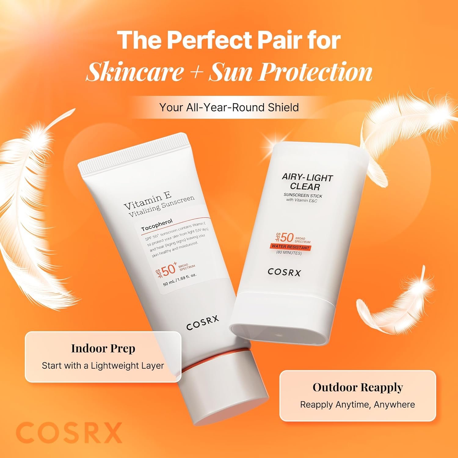 COSRX Airy-light Clear Sunscreen Stick 0.67 oz.(19g) detail 4