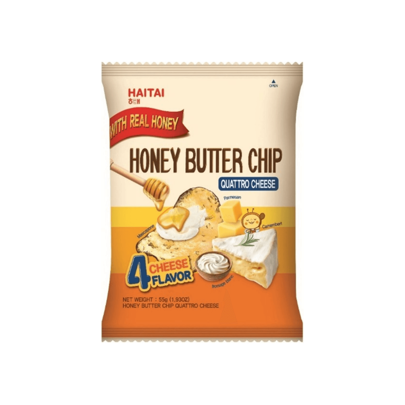 HAITAI Honey Butter Chips Quattro Cheese 1.93 oz.(55g) detail 1