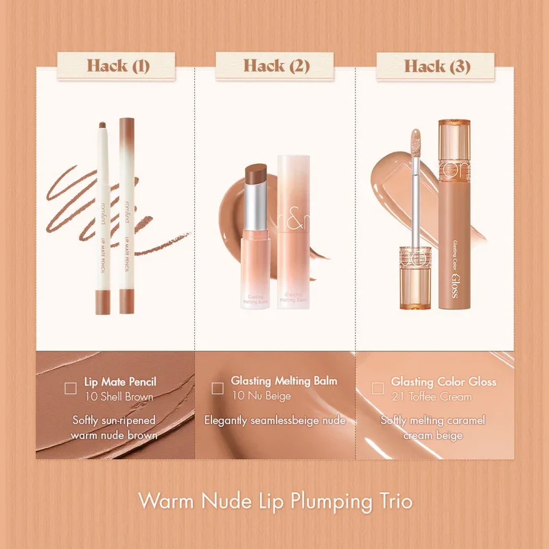 [5types] rom&nd Volume Hack Trio Set 0.28 oz.(8.0g) detail 3