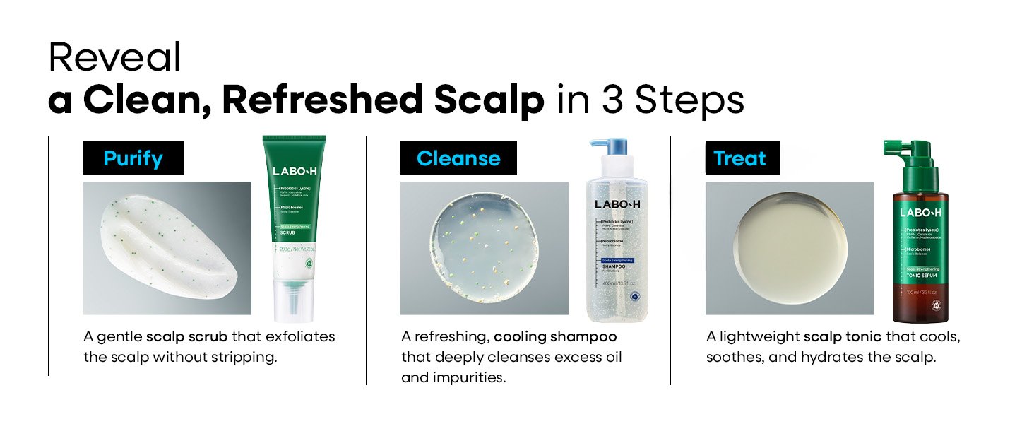 LABO-H Scalp Strengthening Shampoo For Oily Scalp 13.5 fl. oz.(400ml) detail 9