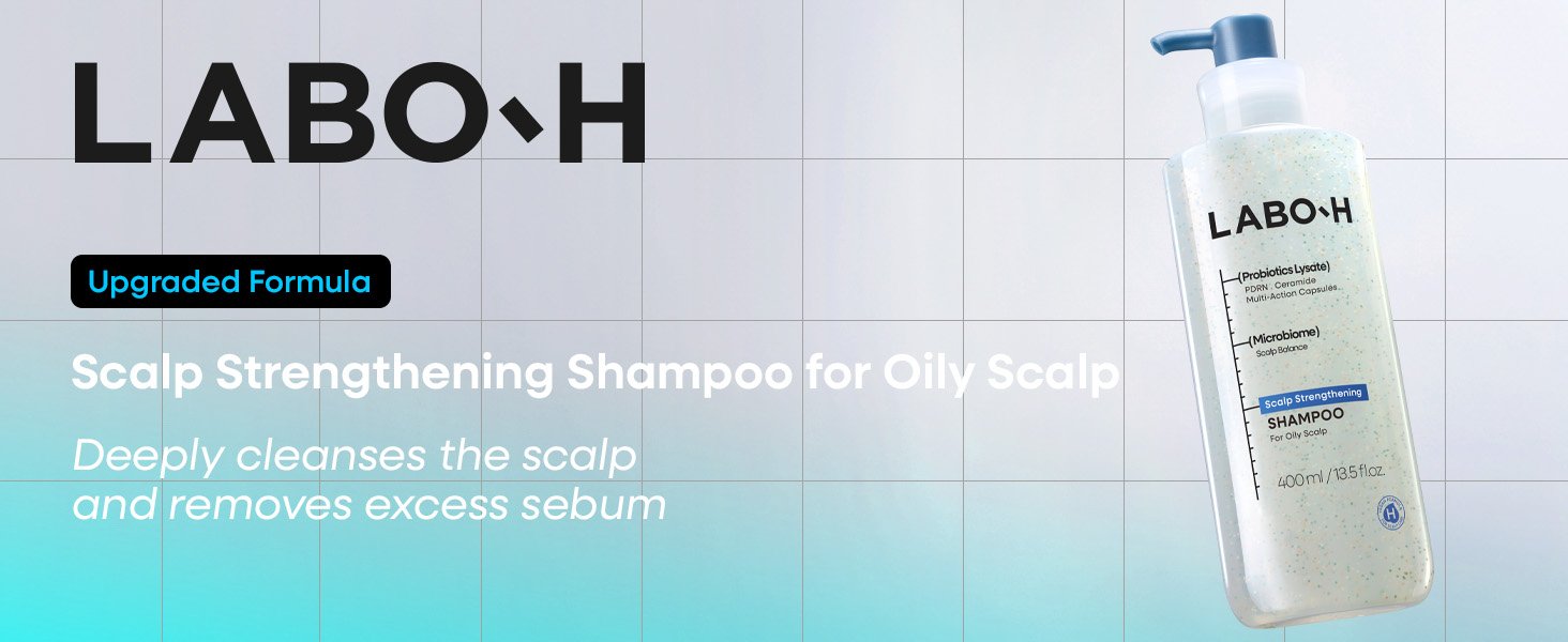 LABO-H Scalp Strengthening Shampoo For Oily Scalp 13.5 fl. oz.(400ml) detail 1