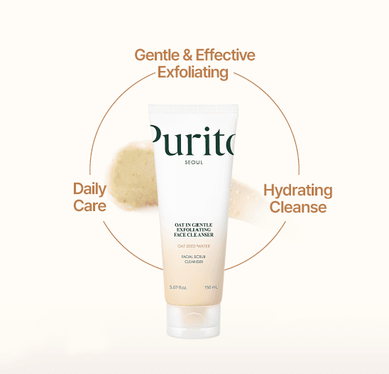 PURITO SEOUL Oat In Gentle Exfoliating Face Cleanser 5.07 fl. oz.(150ml) detail 2