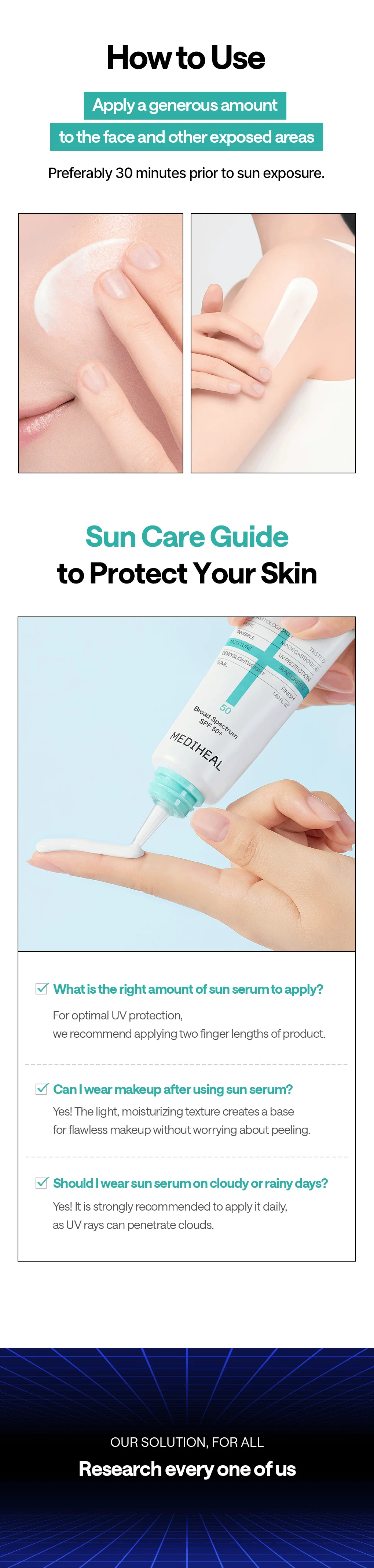 MEDIHEAL Madecassoside Moisture Sun Serum 1.69 fl. oz.(50ml) detail 3
