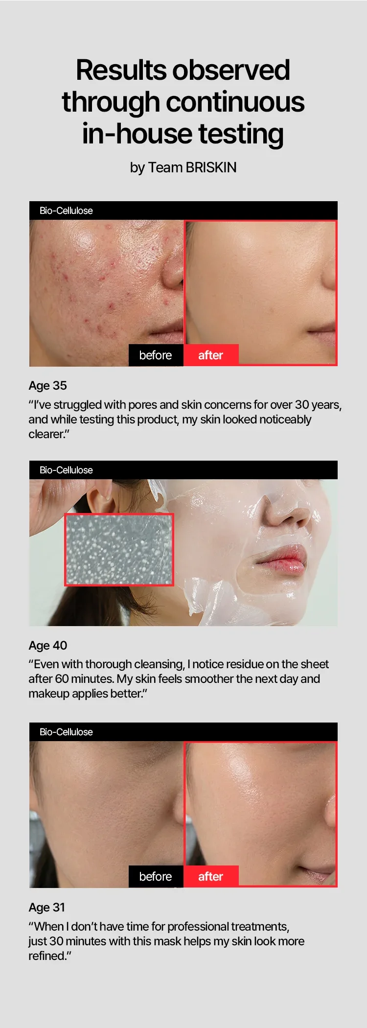 briskin Real Fit Secondskin Mask - Anti Wrinkle & Firmness 0.98 oz.(28g) detail 4
