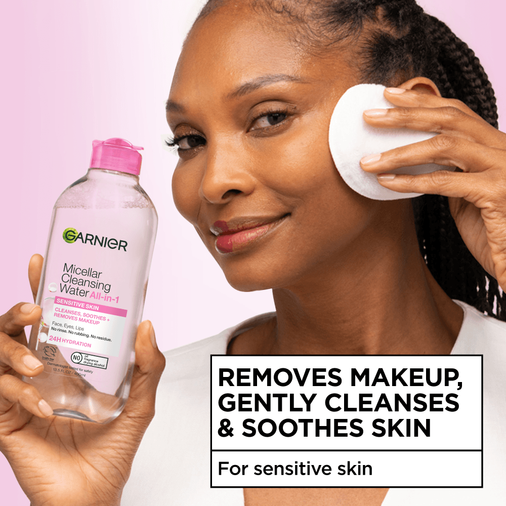 Garnier Skinactive Micellar Makeup Remover For Sensitive Skin 3.4 fl. oz.(100ml) detail 1