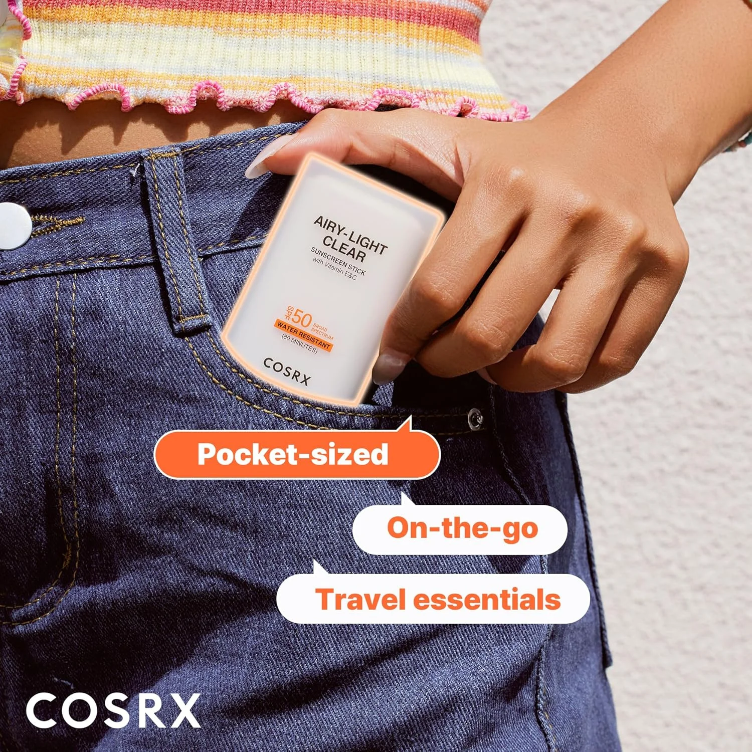 COSRX Airy-light Clear Sunscreen Stick 0.67 oz.(19g) detail 3