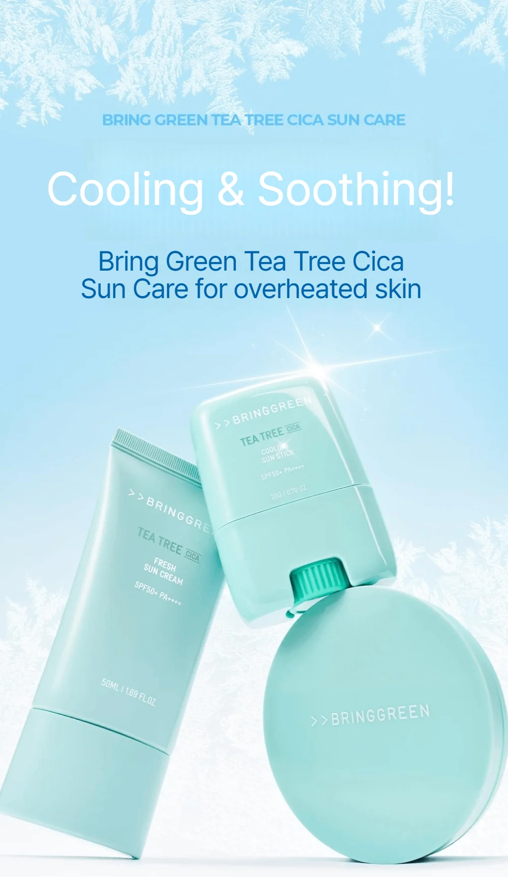 BRING GREEN Tea Tree Cica Sun Cushion (OTC) 0.52 oz.(15g) detail 2