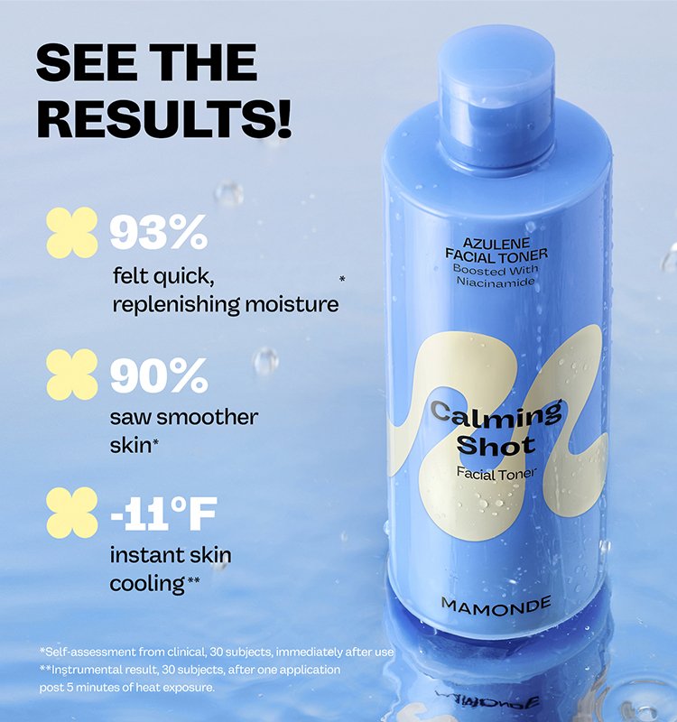 MAMONDE Calming Shot Azulene Facial Toner 10.14 fl. oz.(300ml) detail 3