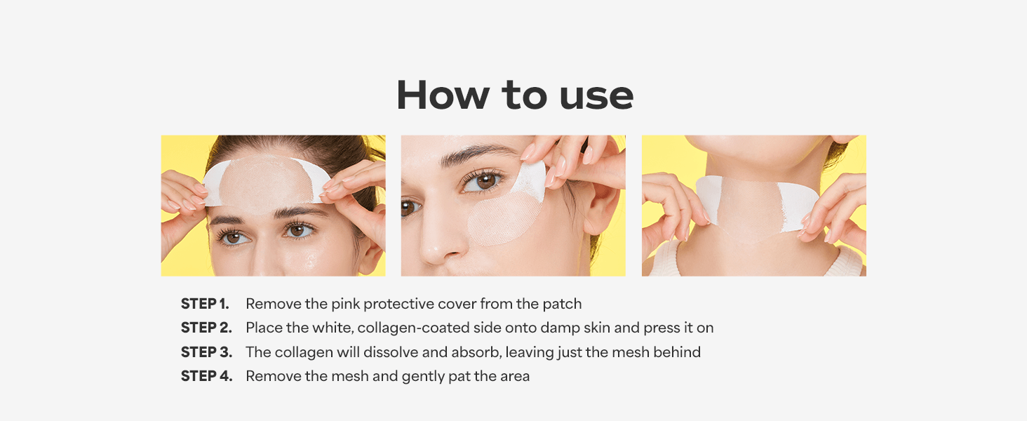SUNGBOON EDITOR Deep Collagen Melting Patch 6ea 0.009 oz.(0.28g) x 3ea + 0.016 oz. (0.46 ) x 3ea detail 3