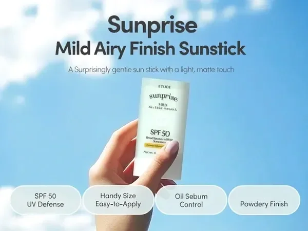 ETUDE Sunprise Mild Airy Finish Sunstick Duo Set SPF50 0.67 oz.(19g) x2 detail 1