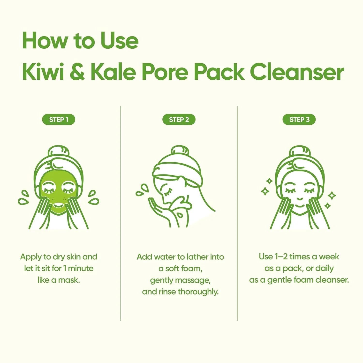 BANILA CO Clean It Zero Kiwi Kale Pore Pack Cleanser 6.35 oz.(180g) detail 6