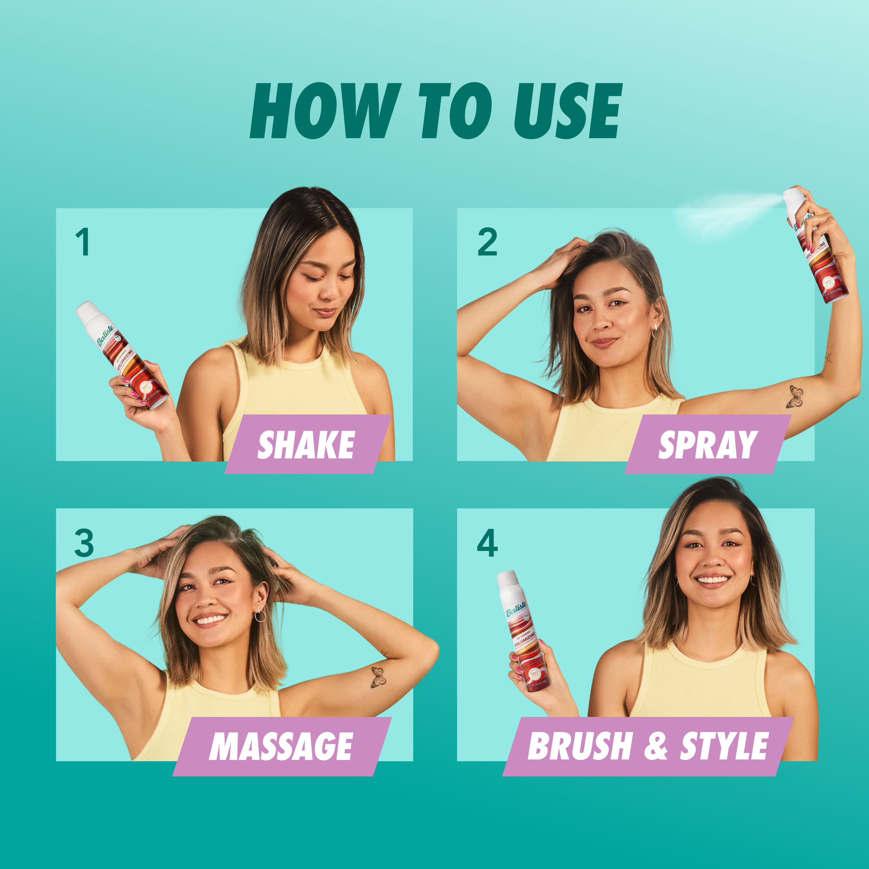Batiste Dry Shampoo Volumizing 3.81 oz.(108g) detail 4