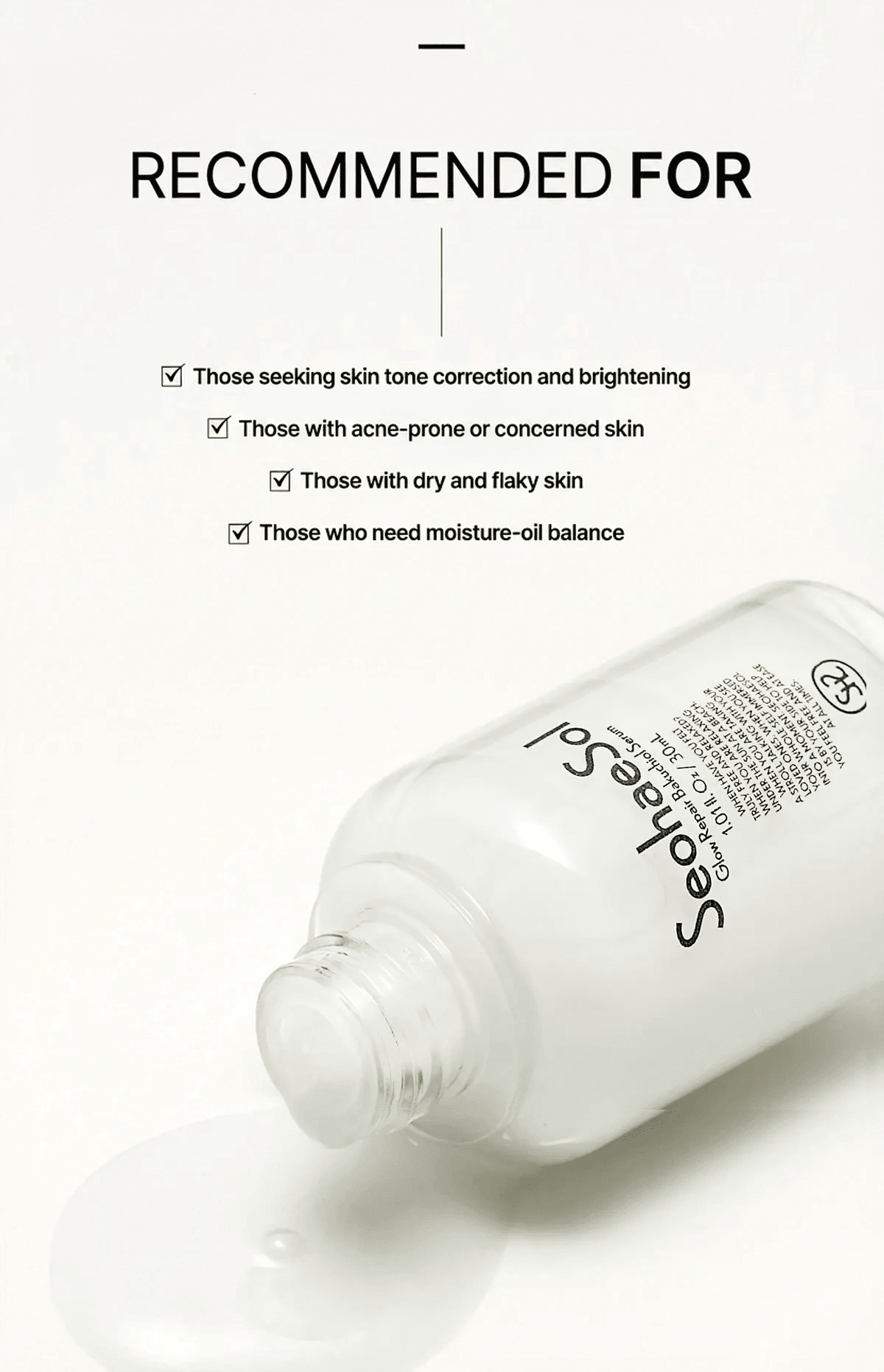 SeohaeSol Glow Boost Bakuchiol Serum 1.01 fl. oz.(30ml) detail 2