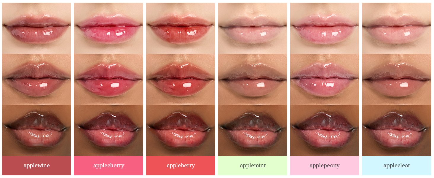 NOONI Apple Seed Lip Oil Set (appleberry & Appleplum) 0.12 fl. oz.(3.7ml) x 2ea detail 12