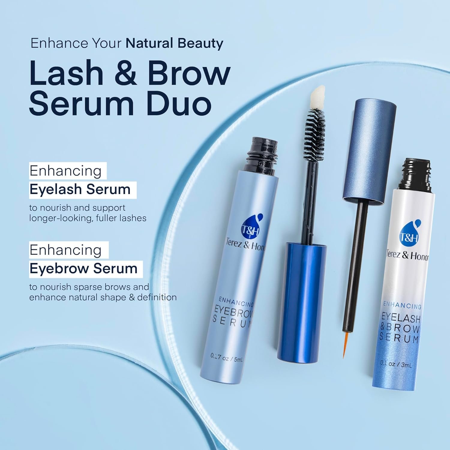 Terez & Honor Enhancing Lash + Brow Serum Duo 0.1 fl. oz.(3ml)+0.17 fl. oz.(5ml) detail 3