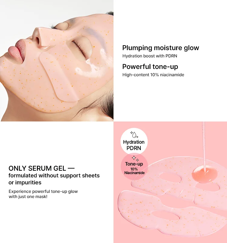 prmr PDRN-nia10 Mega Shot Gel Mask 5 sheets(26y) 1.19 oz.(34g) detail 2