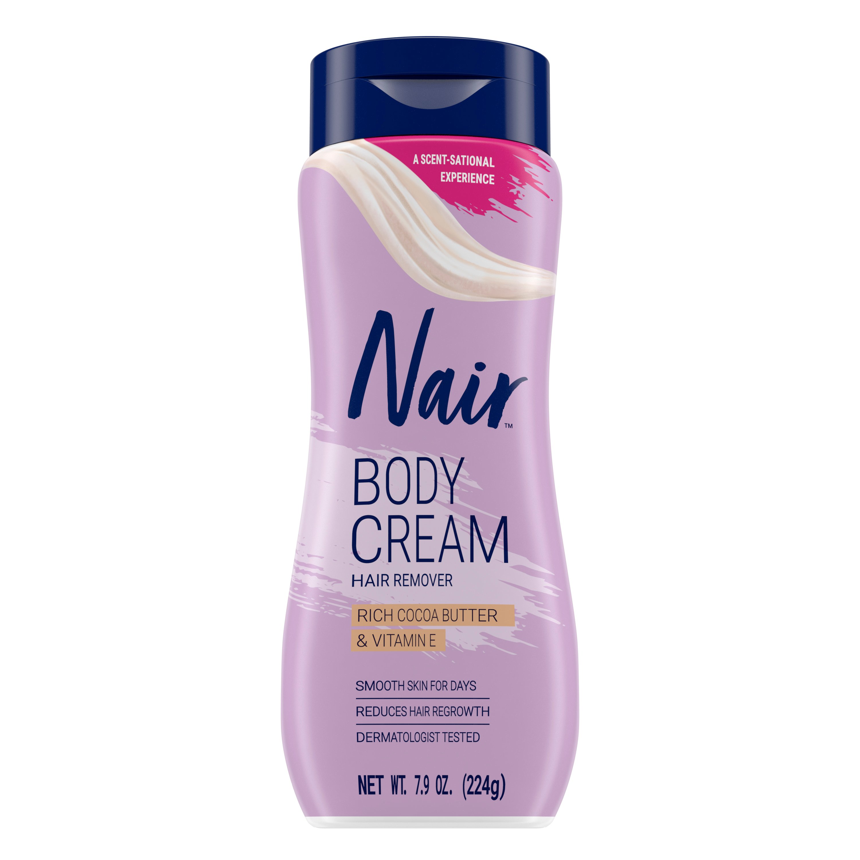 NAIR Body Hair Remover Cream With Rich Cocoa Butter And Vitamin E For Body, Dermatologist Tested 7.9 oz.(226g) detail 1