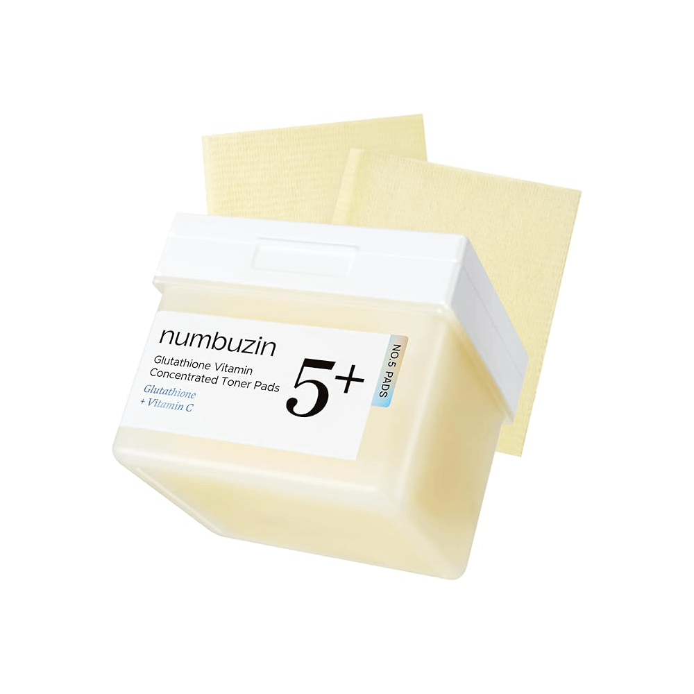 numbuzin No.5+ Glutathione Vitamin Concentrated Toner pads 6.08 fl. oz.(180ml)