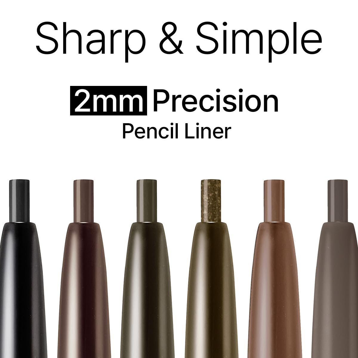 [4colors] CLIO Sharp, So Simple Waterproof Pencil Liner 0.004 oz.(0.14g) detail 1