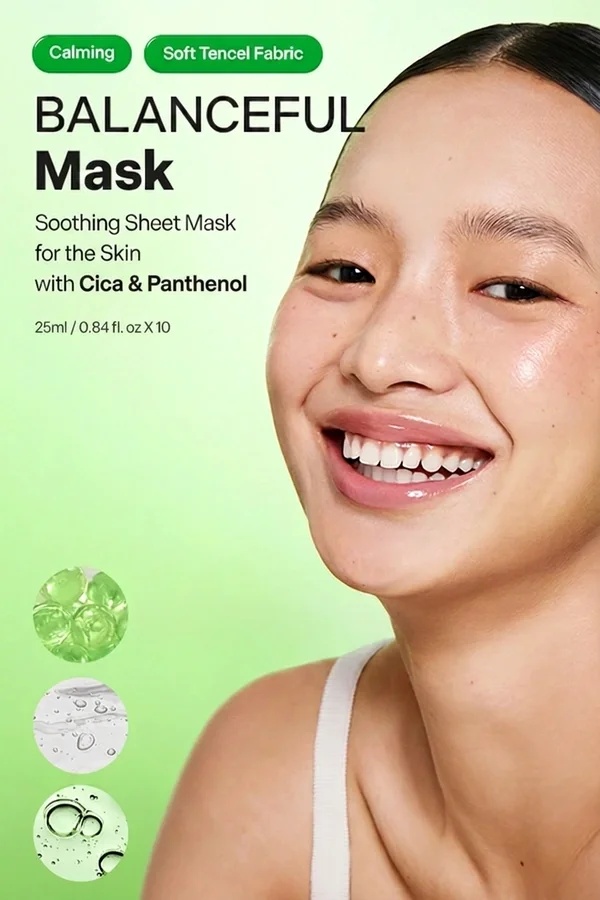 Torriden Balanceful Cica Mask Sheet 1ct 0.84 fl. oz.(25ml) detail 1