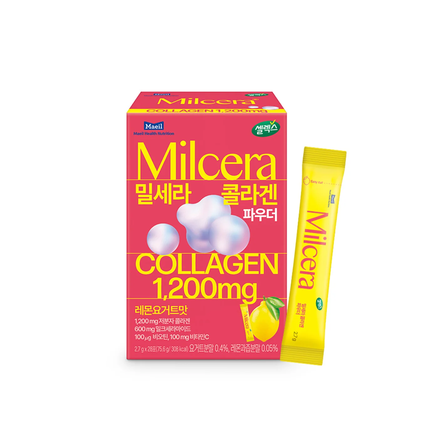 Selex Milcera Collagen Powder Sticks 0.09 oz.(2.7g) x 28ea detail 1