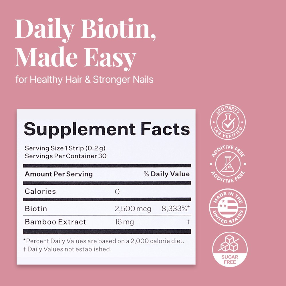 ESTHER FORMULA Esther Lyuh Biotin Strips 0.007 oz.(0.2g) x 15ea detail 2