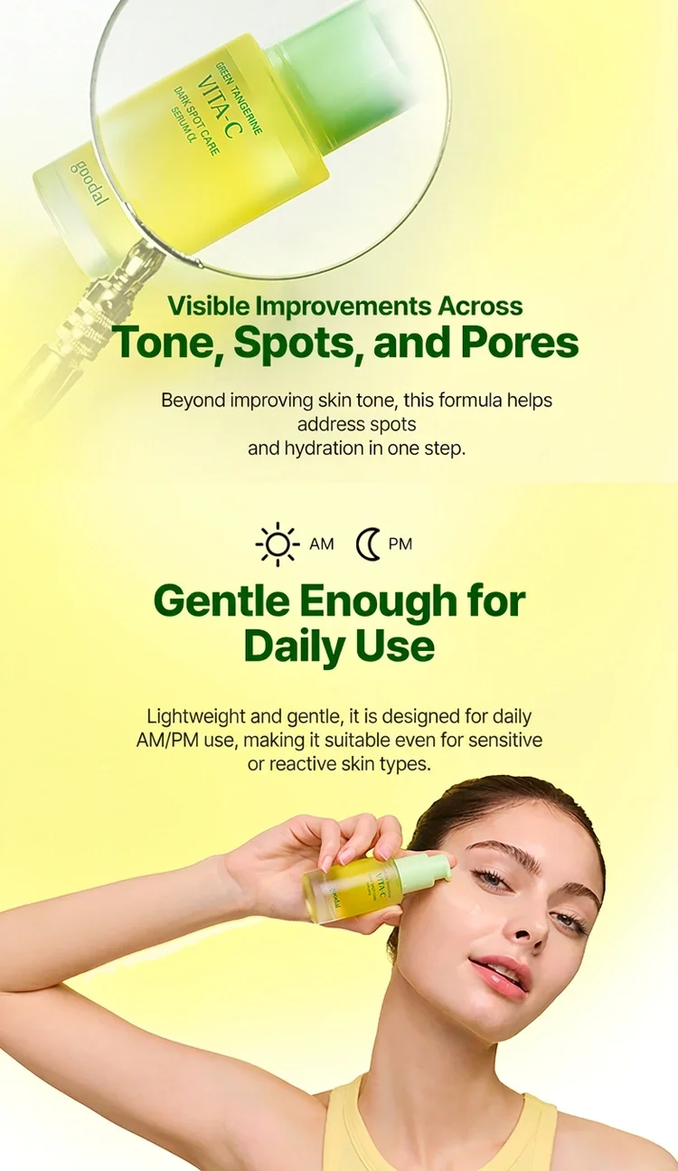 GOODAL Green Tangerine Vita C Dark Spot Care Serum Alpha 1.35 fl. oz.(40ml) detail 2
