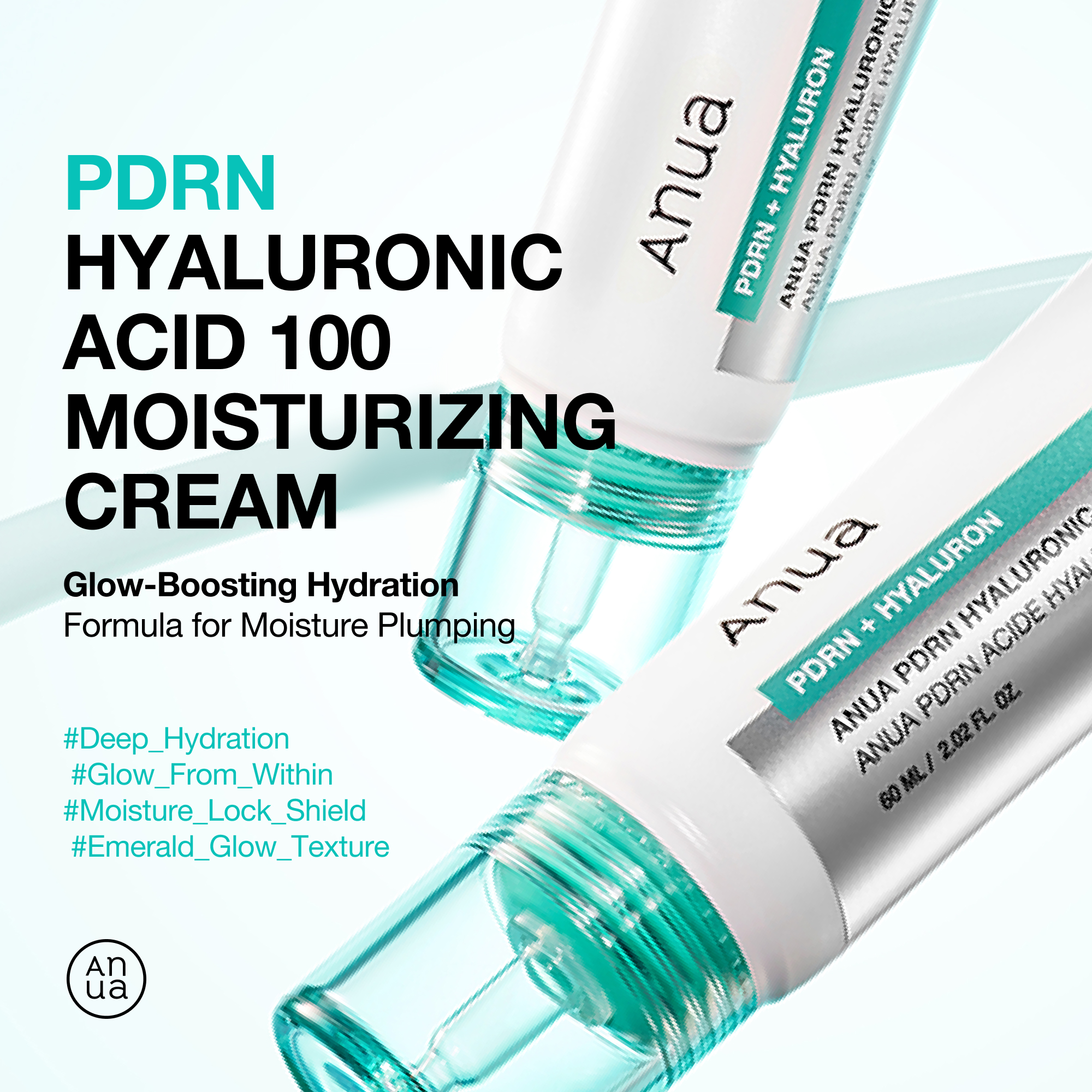 Anua PDRN Hyaluronic Acid Set (Serum 1.01 fl. oz.(30ml) + PDRN Cream 2.02 fl. oz.(60ml)) - Image 8 of 12