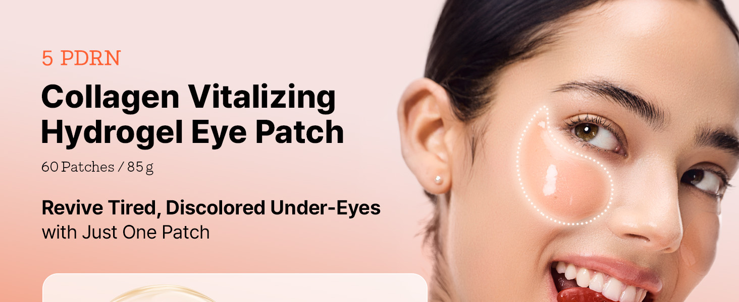 COSRX 5 PDRN Collagen Vitalizing Hydrogel Eye Patch 60ea 2.99 oz