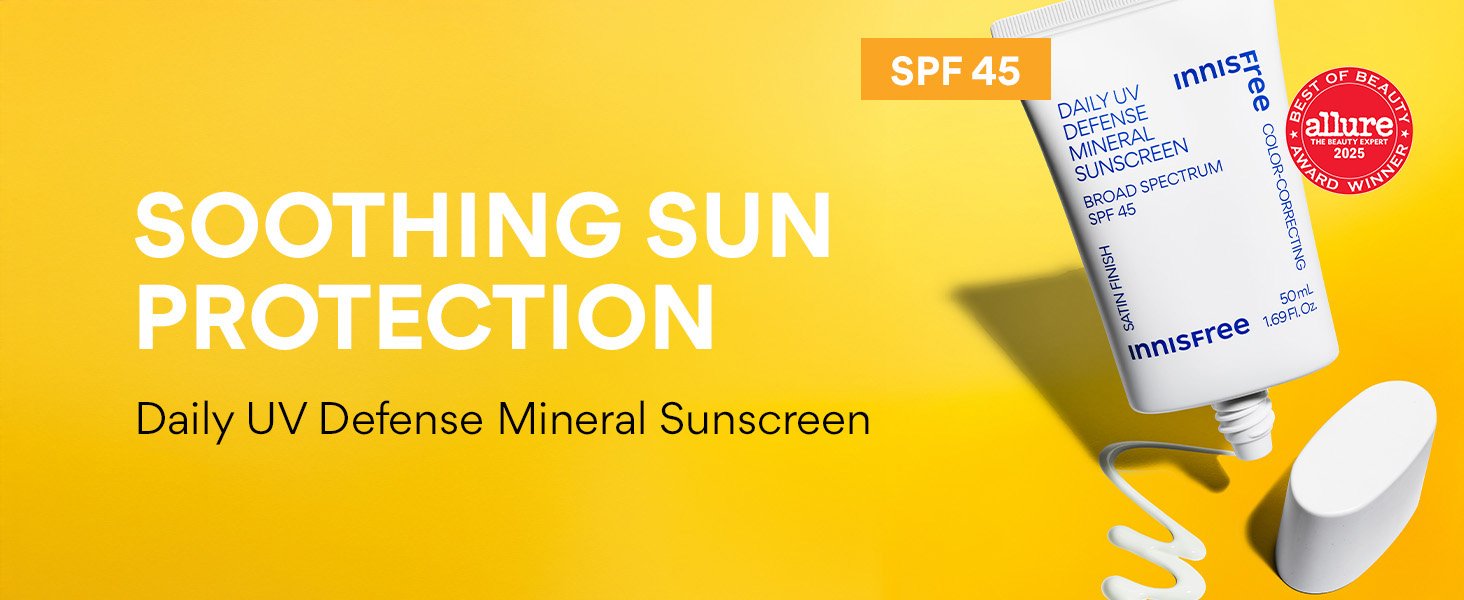 innisfree Daily UV Defense Mineral Sunscreen SPF45 1.69 fl.oz.(50ml) detail 1