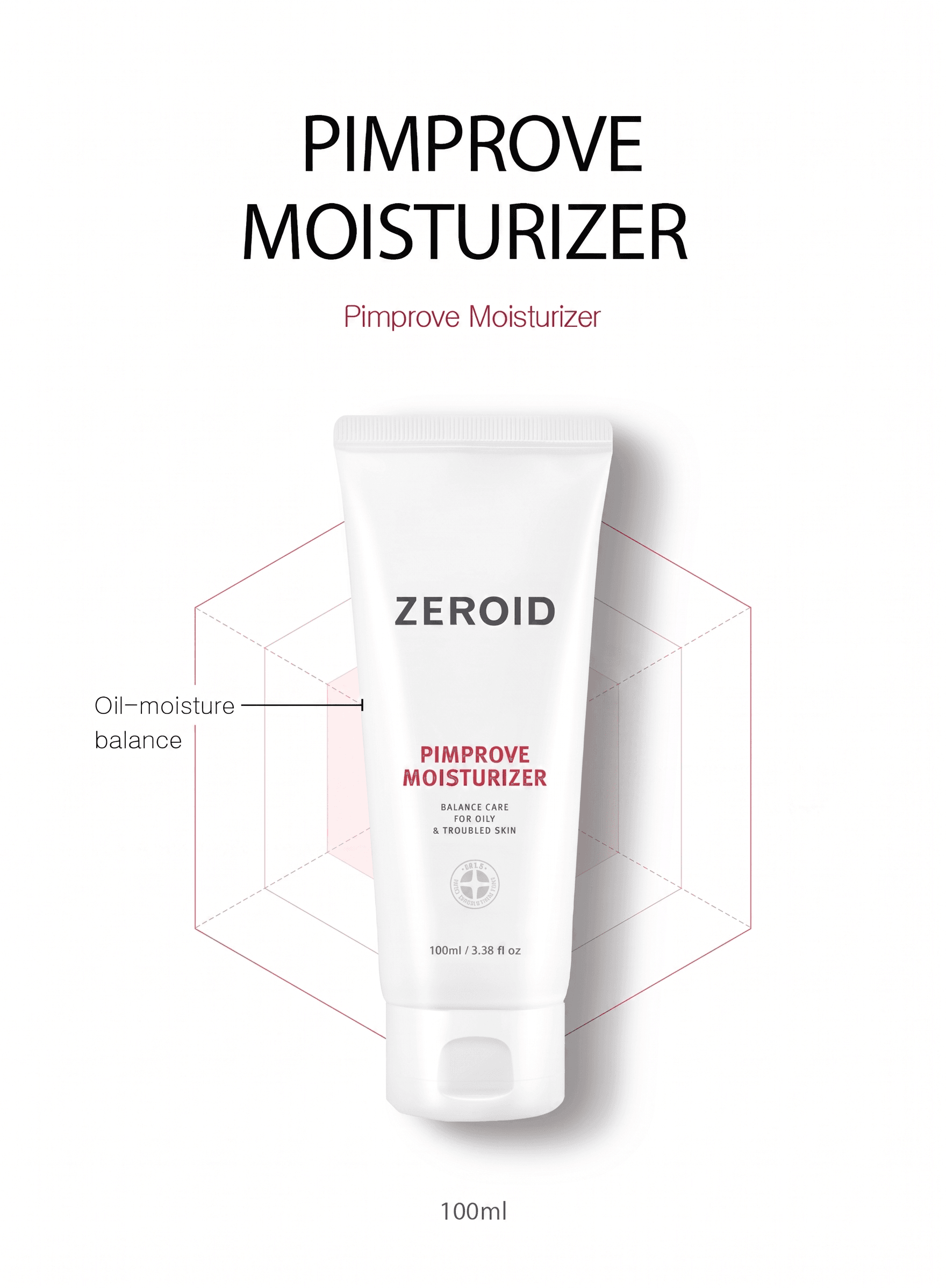 Zeroid Pimprove Moisturizer 3.38 fl. oz.(100ml) detail 1
