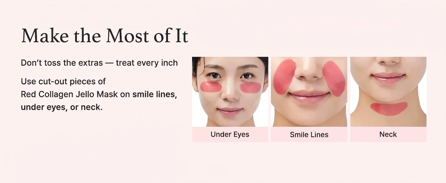 Arencia Red Collagen Jello Mask 4 Sheets 0.88 fl. oz.(25g) detail 7
