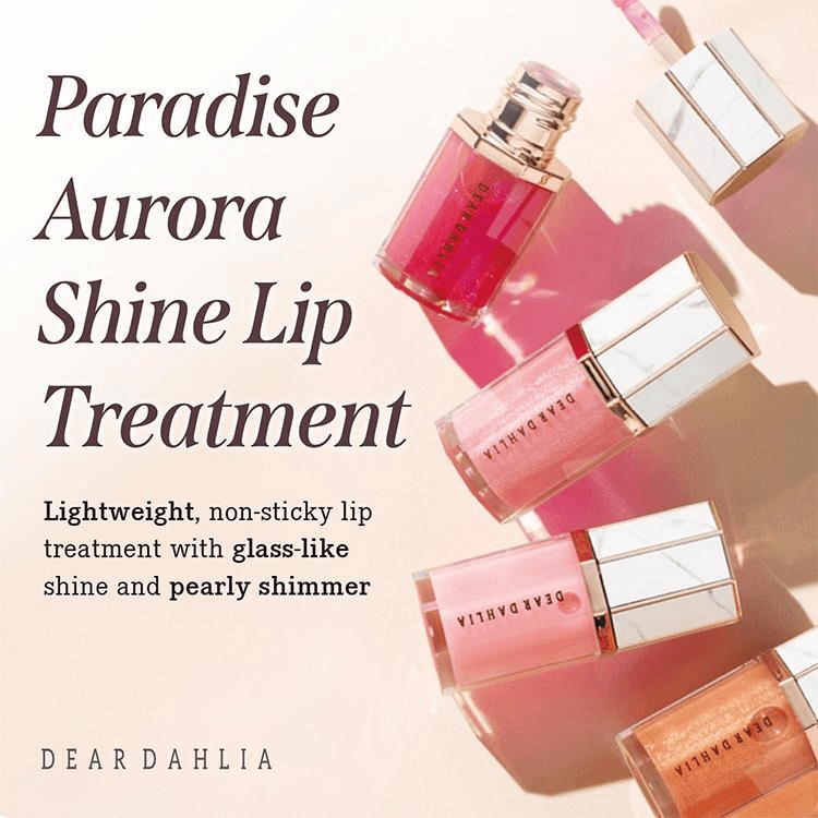 [4colors] DEAR DAHLIA Paradise Aurora Shine Lip Treatment 0.21 fl. oz.(6.5ml) detail 1