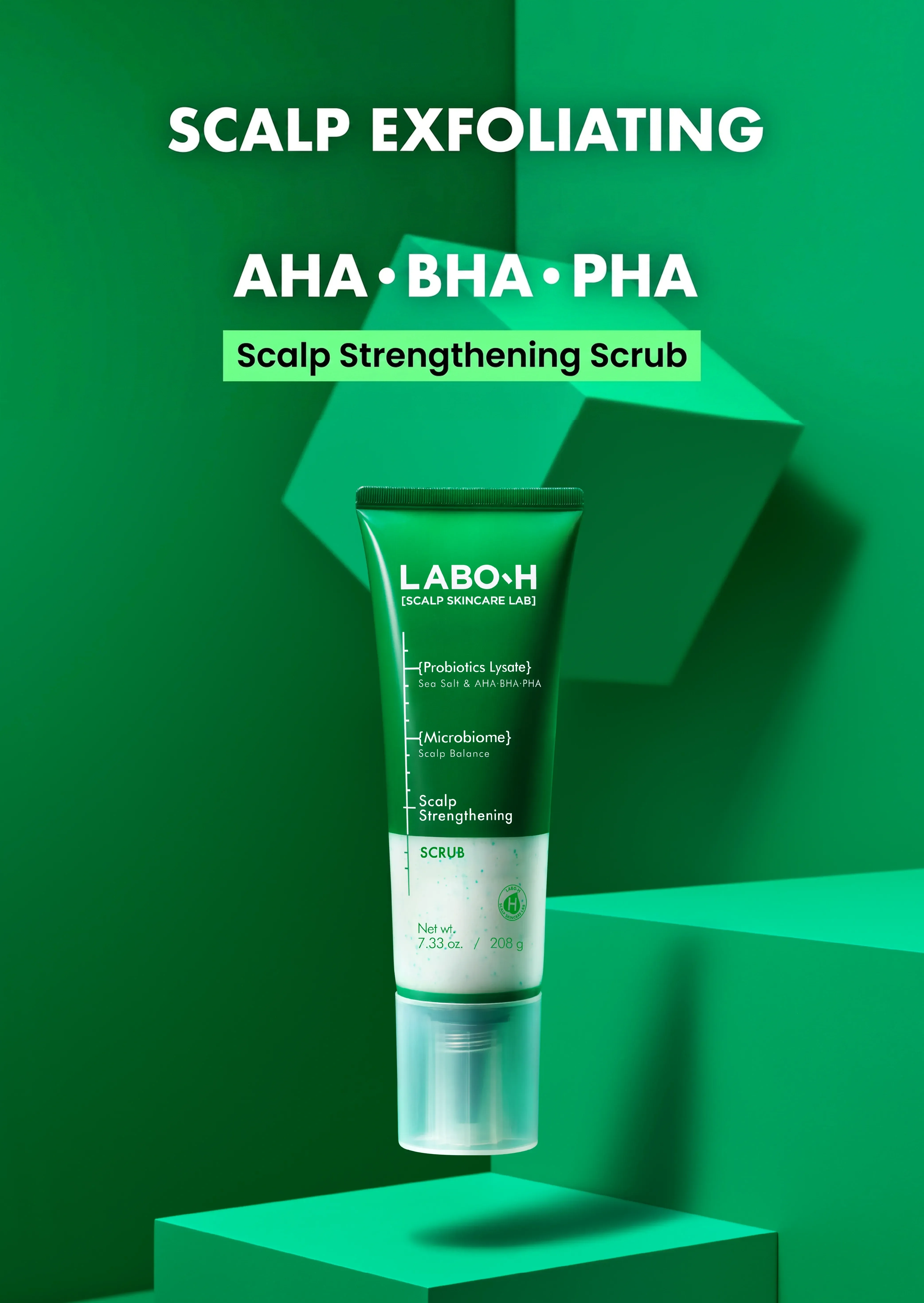 LABO-H Scalp Strengthening Scrub 7.33 oz.(208g) detail 1