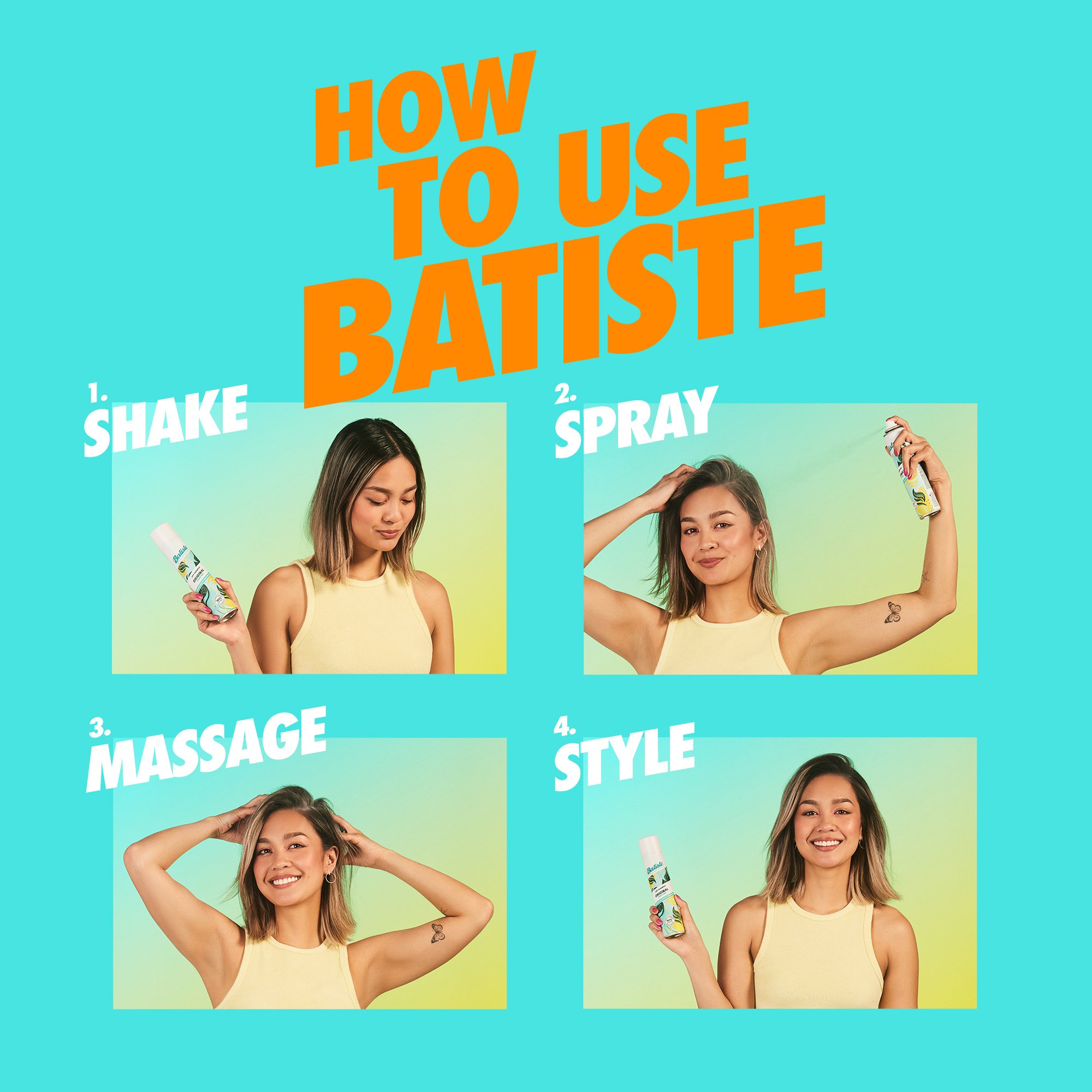 Batiste Dry Shampoo, Tropical Fragrance, Mini 1.06 oz.(30g) detail 2