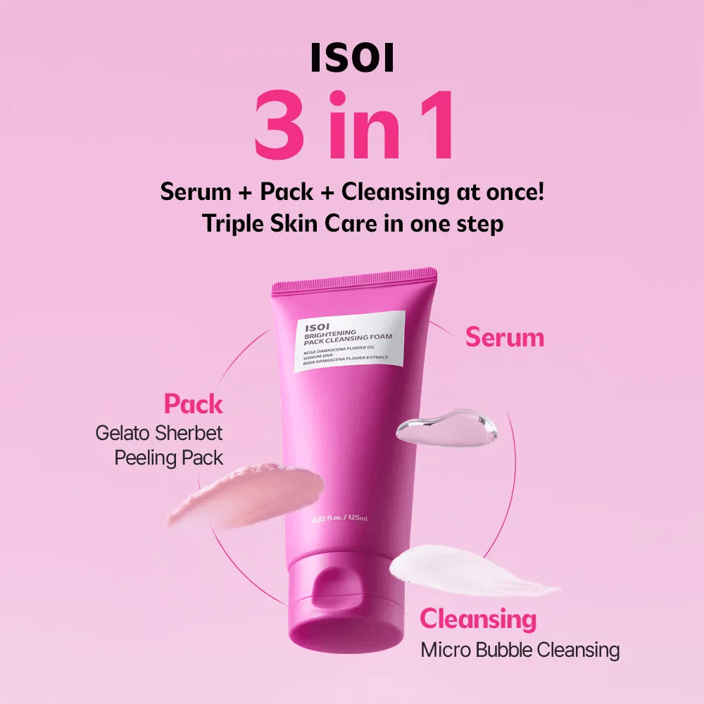 ISOI Brightening Pack Cleansing Foam 4.22 fl. oz.(125ml) detail 1