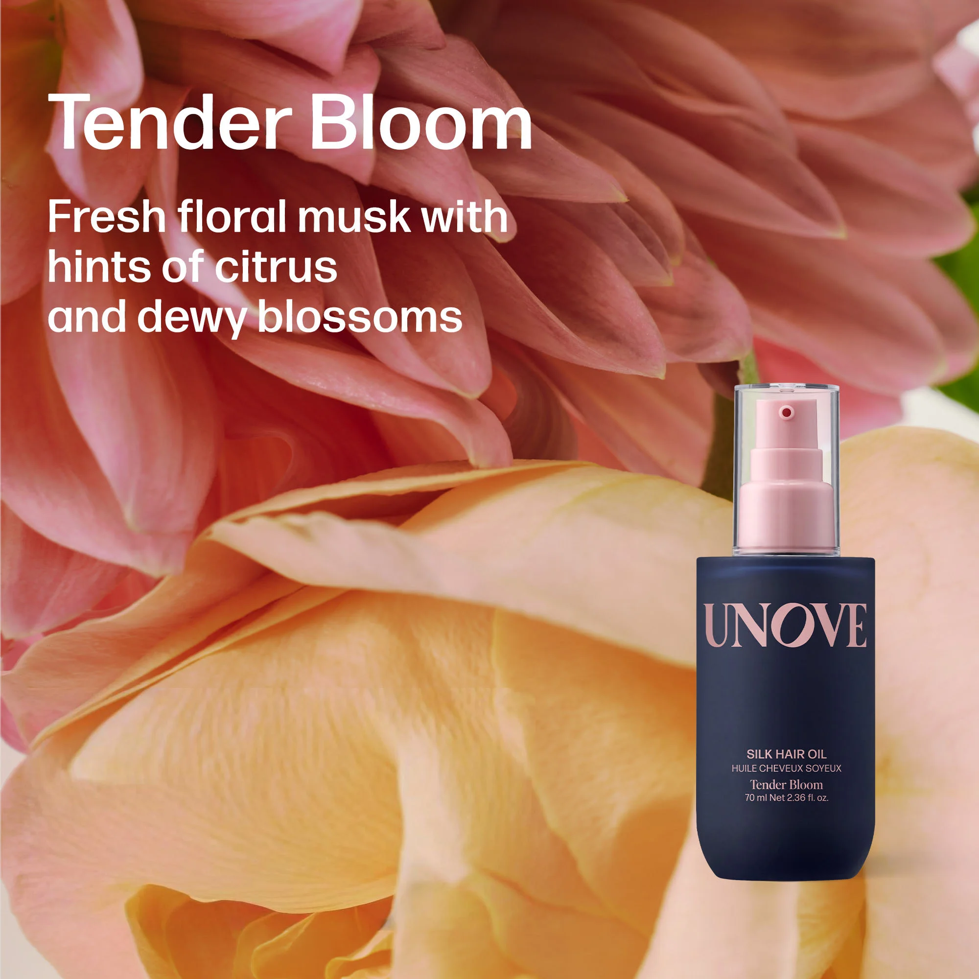 UNOVE Silk Hair Oil Tender Bloom 2.36 fl. oz.(70ml) detail 6