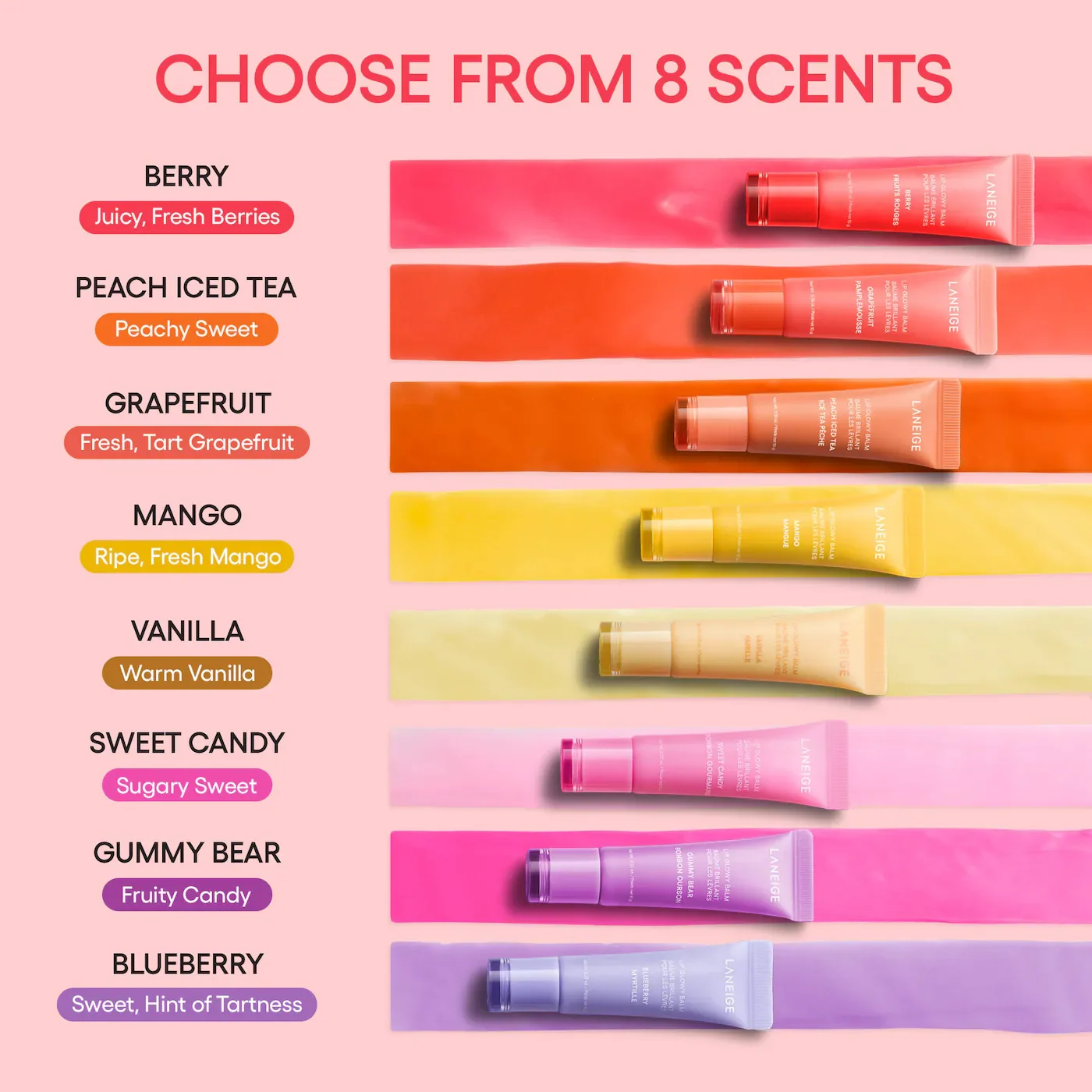 [4colors] LANEIGE Lip Glowy Balm 0.35 oz.(10g) detail 5