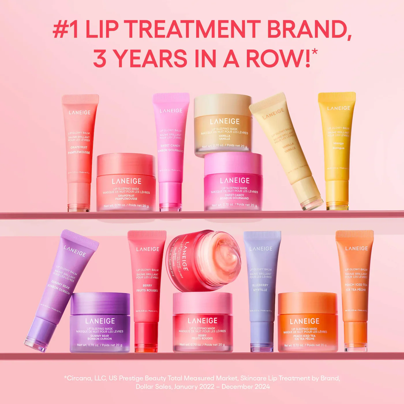 [4colors] LANEIGE Lip Glowy Balm 0.35 oz.(10g) detail 7