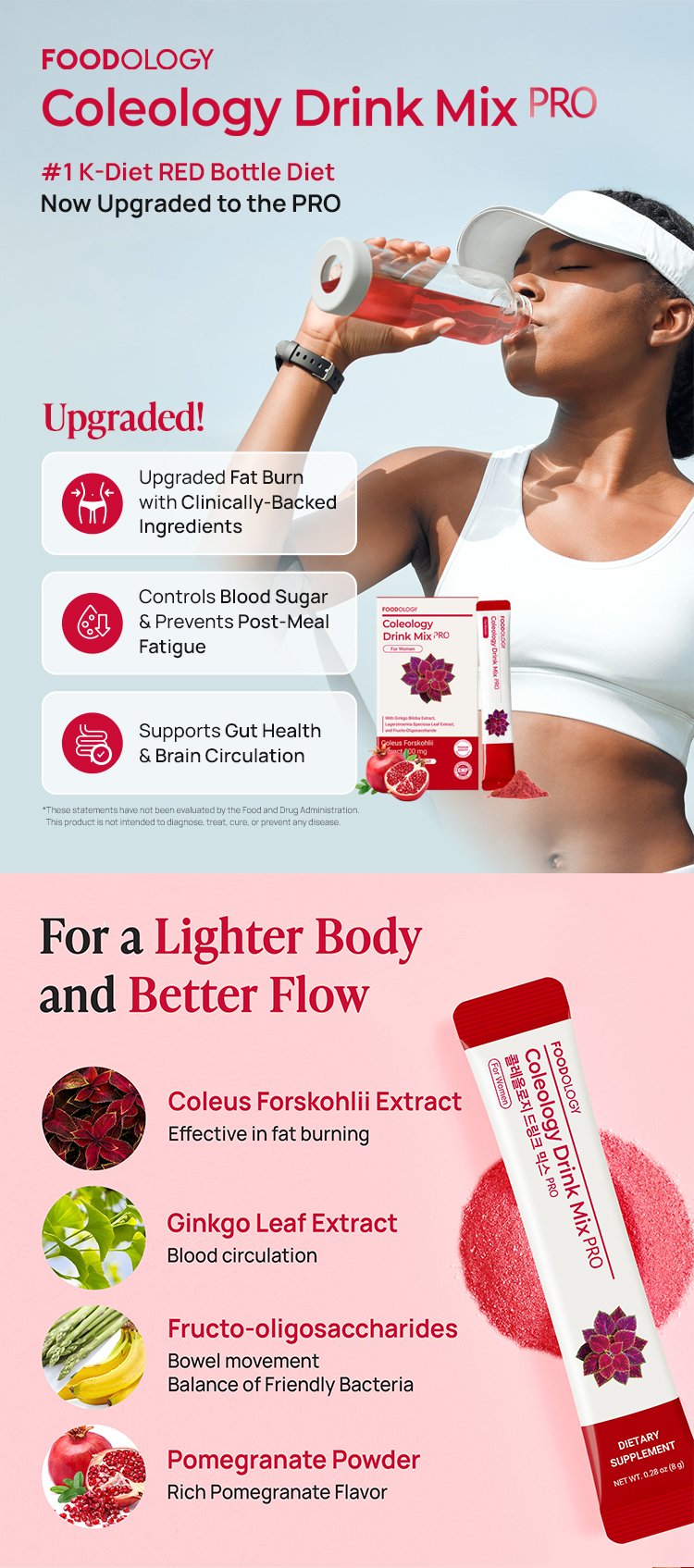 FOODOLOGY Coleology Drink Mix Pro 0.28 oz.(8g) x 15ea detail 1