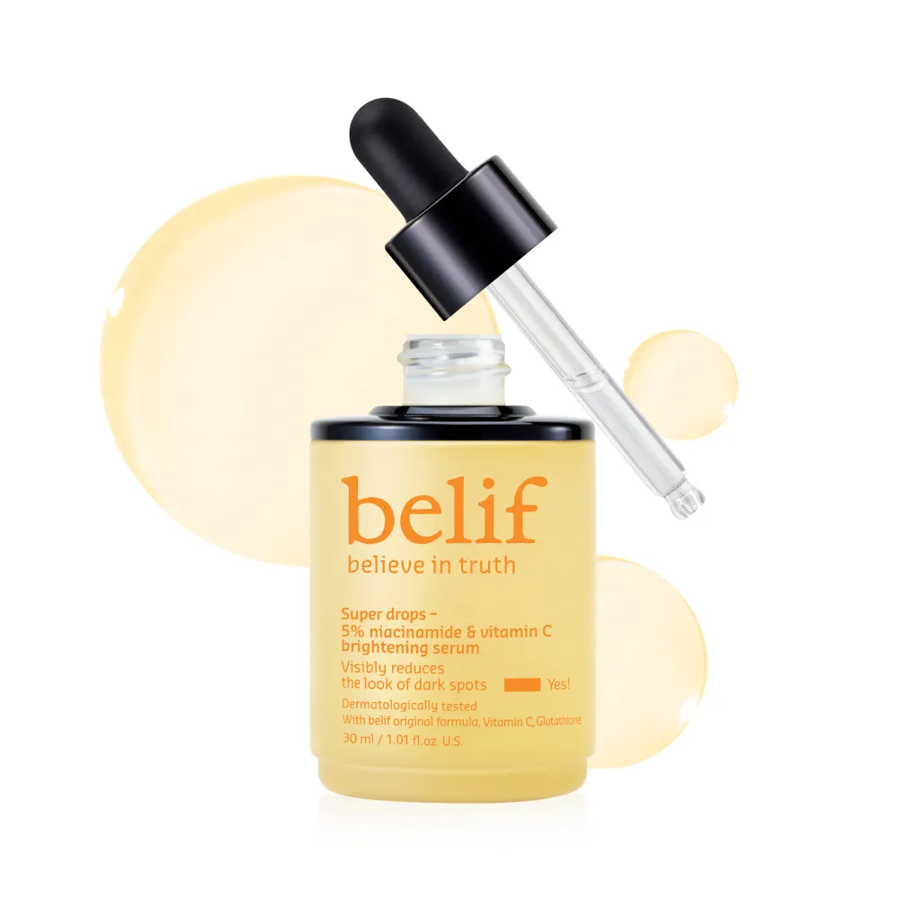BELIF Super Drops - 5% Niacin & Vitamin C Brightening Serum 1.01 fl. oz.(30ml)