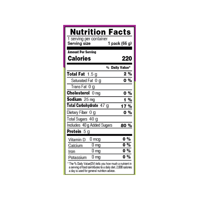 ORION Soft O'jelly Gummy Candy Grape 2.33 oz.(66g) detail 2