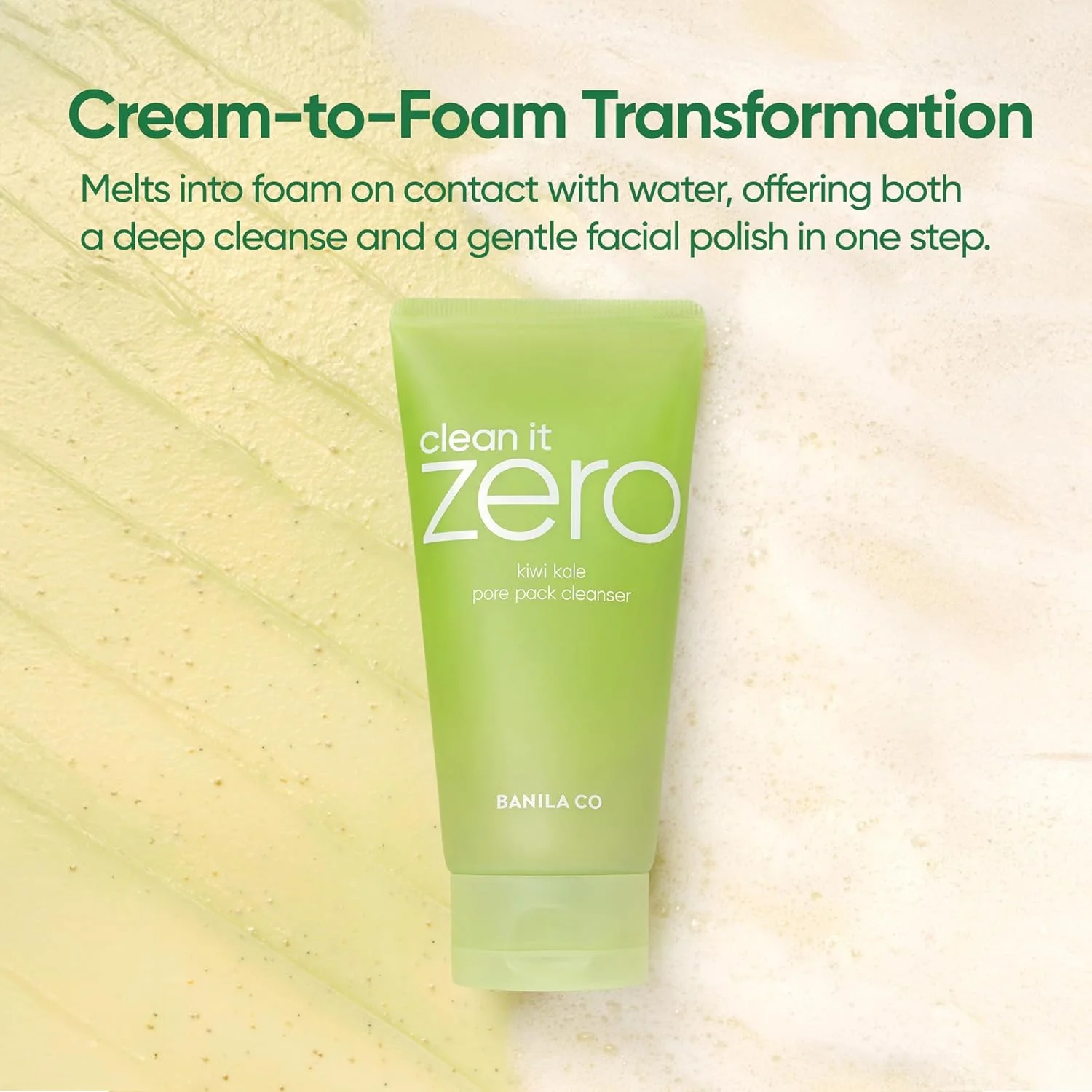 BANILA CO Clean It Zero Kiwi Kale Pore Pack Cleanser 6.35 oz.(180g) detail 5