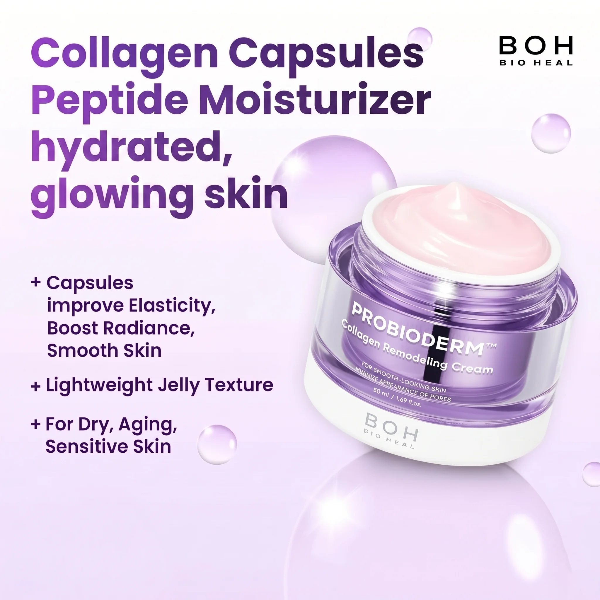 BIOHEAL BOH Probioderm Collagen Remodeling Cream 1.69 fl. oz.(50ml) detail 1