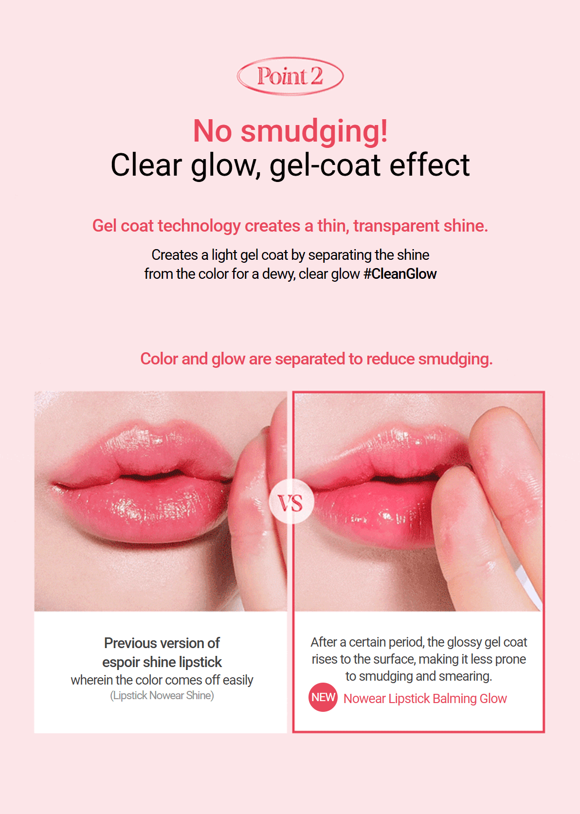 [7colors] espoir Nowear Lipstick Balming Glow 0.10 oz.(3g) detail 5
