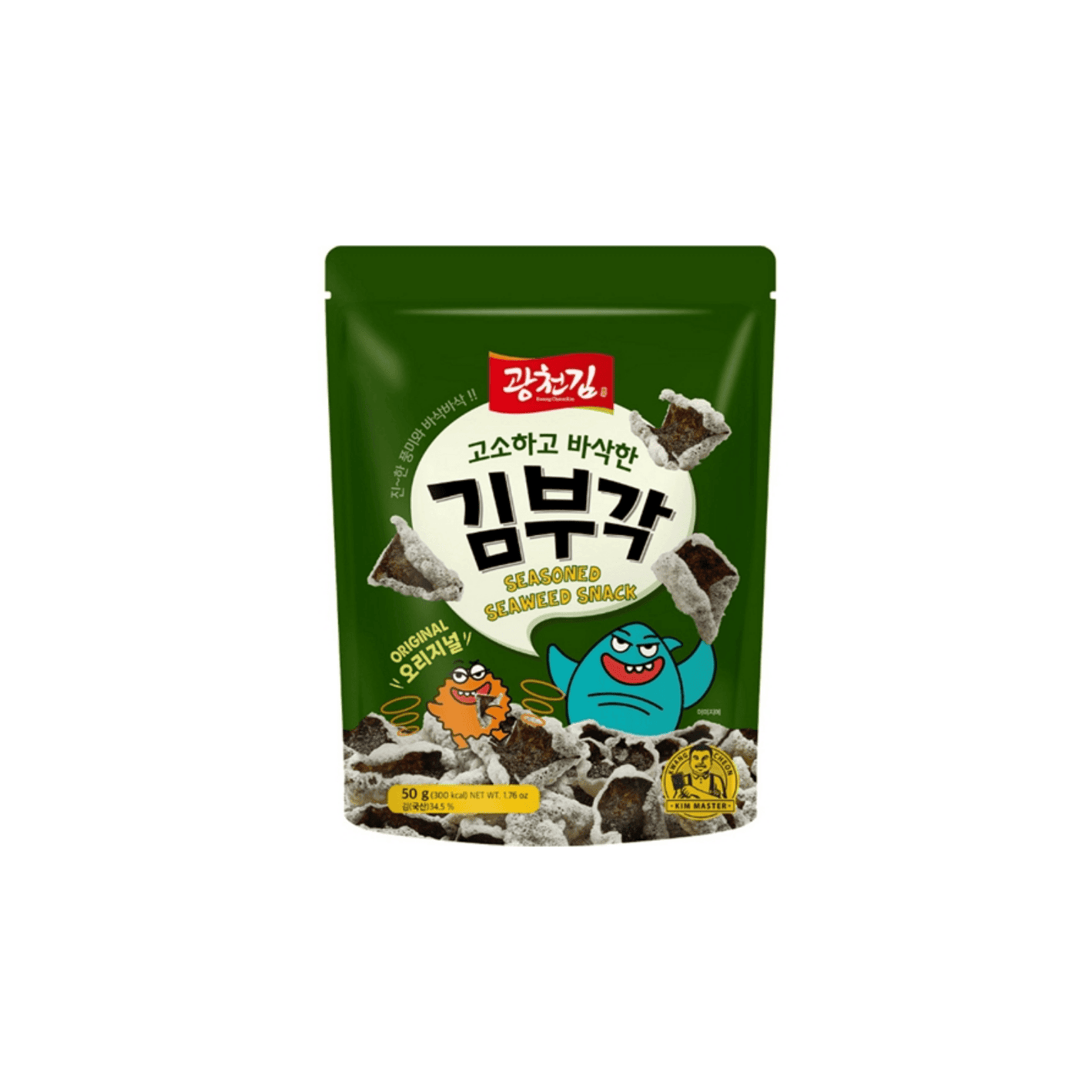 Kwangcheonkim Crispy Seaweed Chips Original 1.76 oz.(50g) detail 1