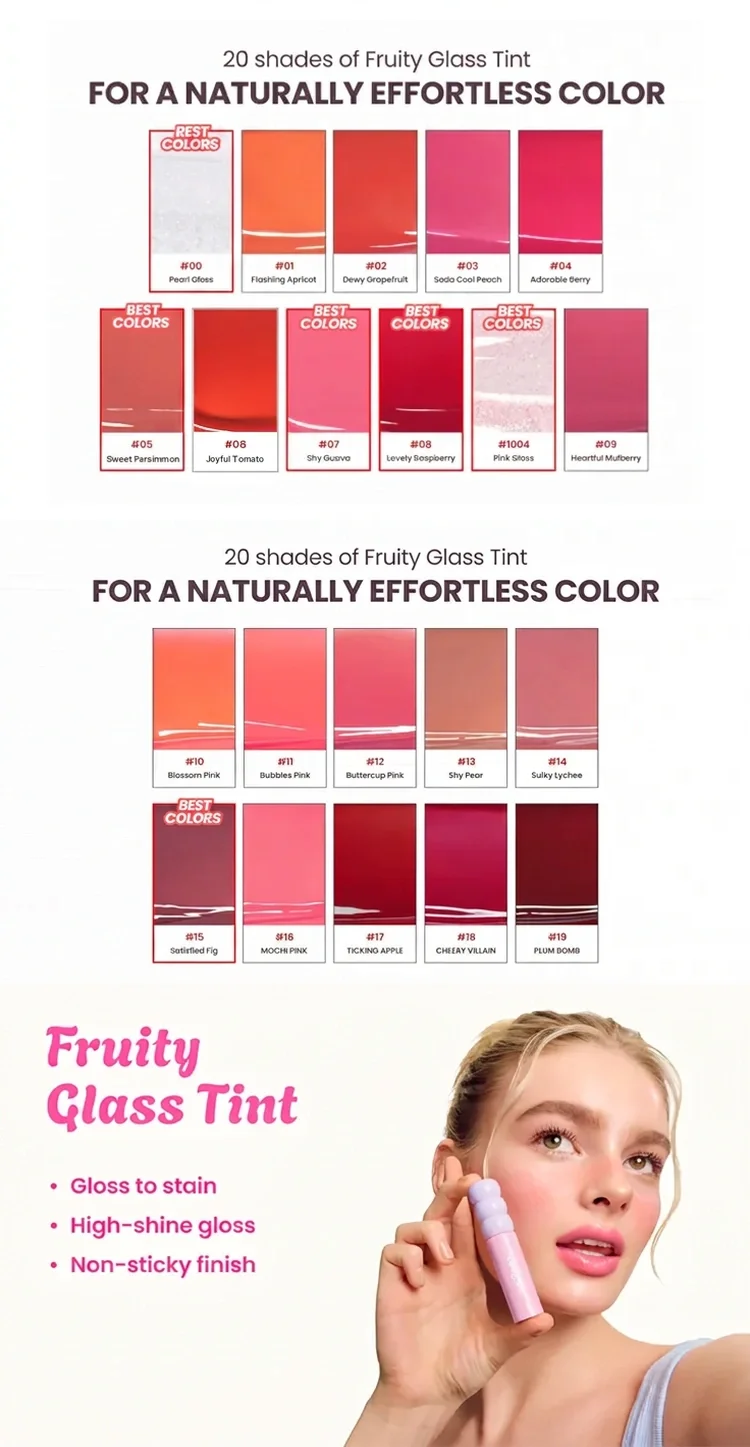 [3colors] COLORGRAM Fruity Glass Tint Mini 0.05 oz.(1.6g) detail 3