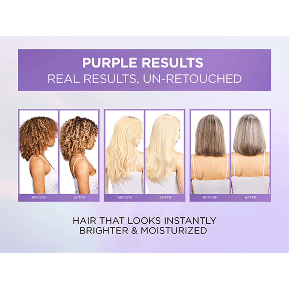 LOREAL PARIS EverPure Sulfate Free Purple Shampoo, Toning Blonde Bleached Hair 6.8 fl. oz.(200ml) detail 2